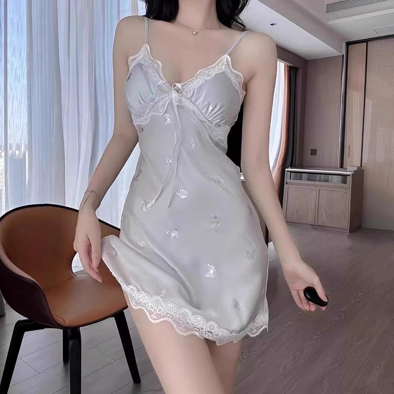 Sexy underwear, sexy butterfly suspenders, women's summer pure desire wind with chest pads, ice silk clothes