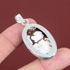 Wild Horse Magnesite Pendant Genuine Gemstone Pendant 925 Sterling Silver Pendant Wild Horse Magnesite Jewelry Gift For Him Handmade Pendant