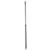 1Pc Black 60cm Adjustable Aluminum Alloy Retractable Curtain Pull Rod Drapery Wand Swivel Rod For Sturdy Lightweight Easy
