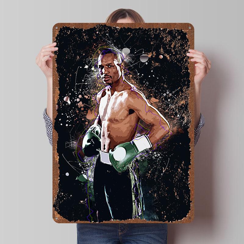 Bernard Hopkins Boxer Metal Posters Custom Vintage Metal Signs Wall Art Tin Plaque for Man Cave Modern Home Decoration Luxury