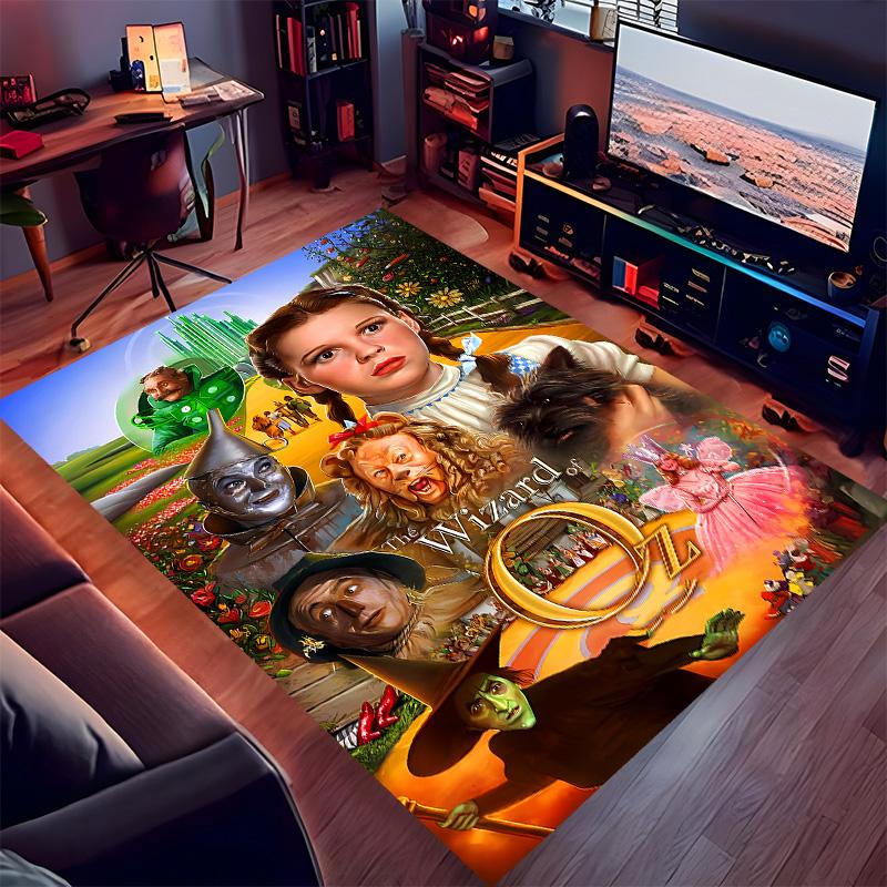 The Wizard of Oz Printed Absorbent Washable Carpet, Non-Slip Bathroom Mats, Kitchen Rugs, Yoga Mat,Living Room Entrance, Camping Picnic Rugs