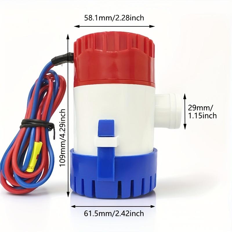 12V Vacuum Water Pump Submersible Marine Boat Bilge Pump 1100GPH Water Pump Used In Boat Seaplane Motor Homes Houseboat