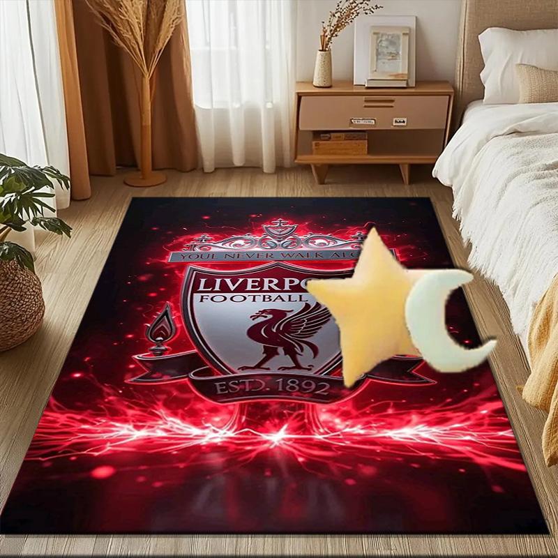 Liverpool Football Club  Rug Game Carpet, Floor Mat for Bedroom Living Room Entryway Rug, Home Decor Idea Gift for Christmas Birthday