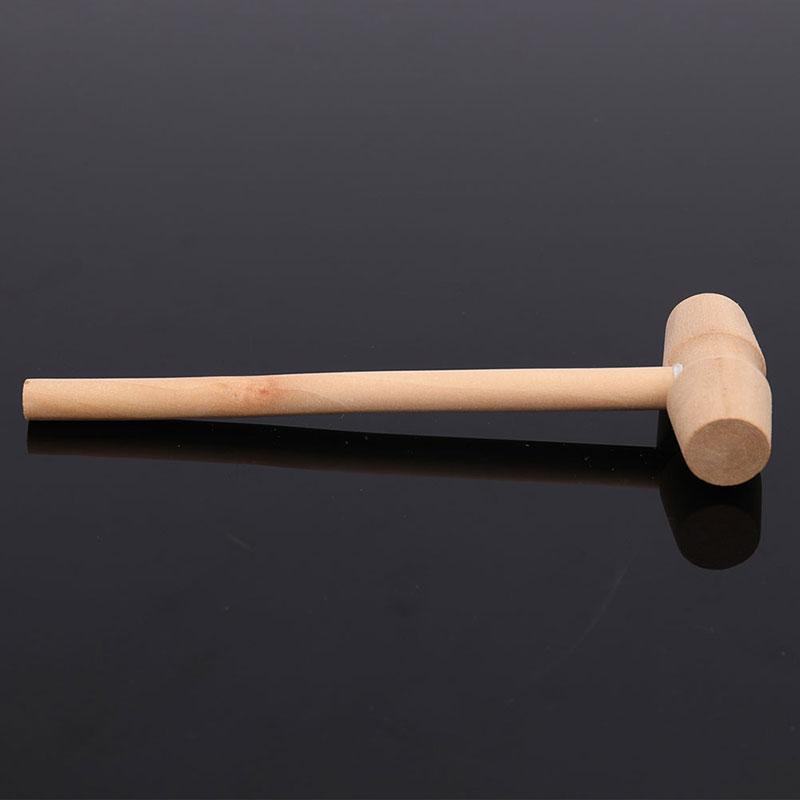 10 Pieces Mini Wooden Hammer Balls Toy Pounder Replacement Wood Mallets Baby