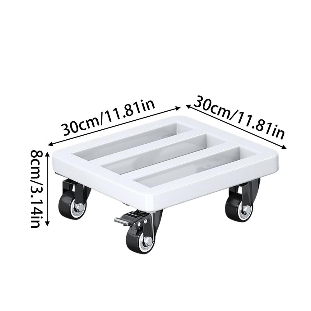 

Универсальные колеса для цветочных горшков, квадратный металлический поддон, сверхпрочная подставка для цветочных горшков, передвижная подставка для растений на колесиках белый