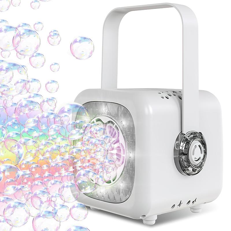 6-gaats handheld bellenblaasmachine voor kinderen, ultrasmall, voor interactie buiten tussen ouder en kind, zonder batterij en bellenblaasvloeistof