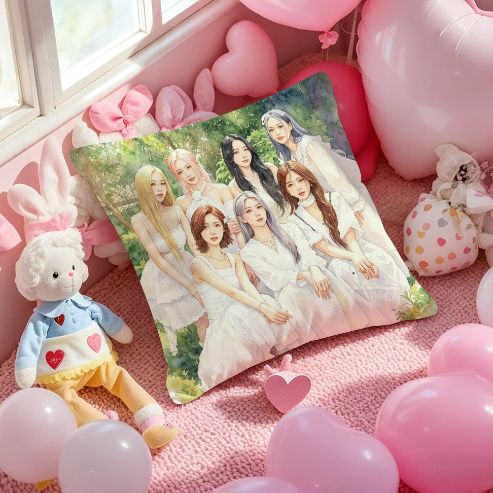 Kpop DDDDreamcatcherSS Cushion Cover Pattern Printed Pillowcase for Living Room Sofa Cushion Cover Bedroom Decor