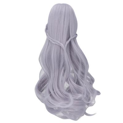 ES053 Doll Long Wig Soft Curly 8 To 9inch Doll Hair for Children Gift Children"s Day Haze Blue