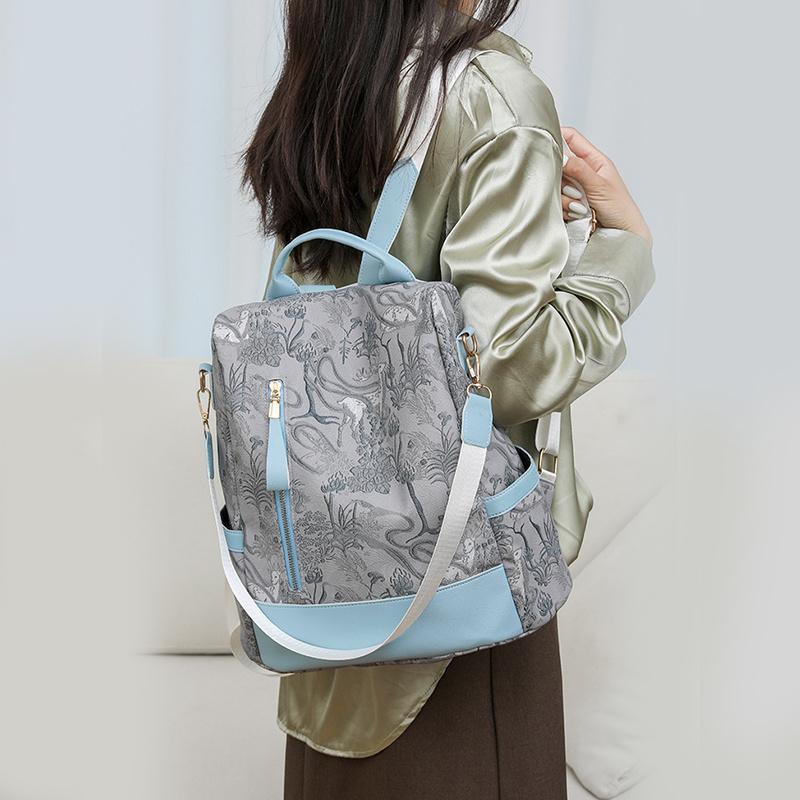 High-end Ladies' Backpack Large Capacity Women's Shoulder Bag Casual Simple Multi-functional Travel Backpack CLE