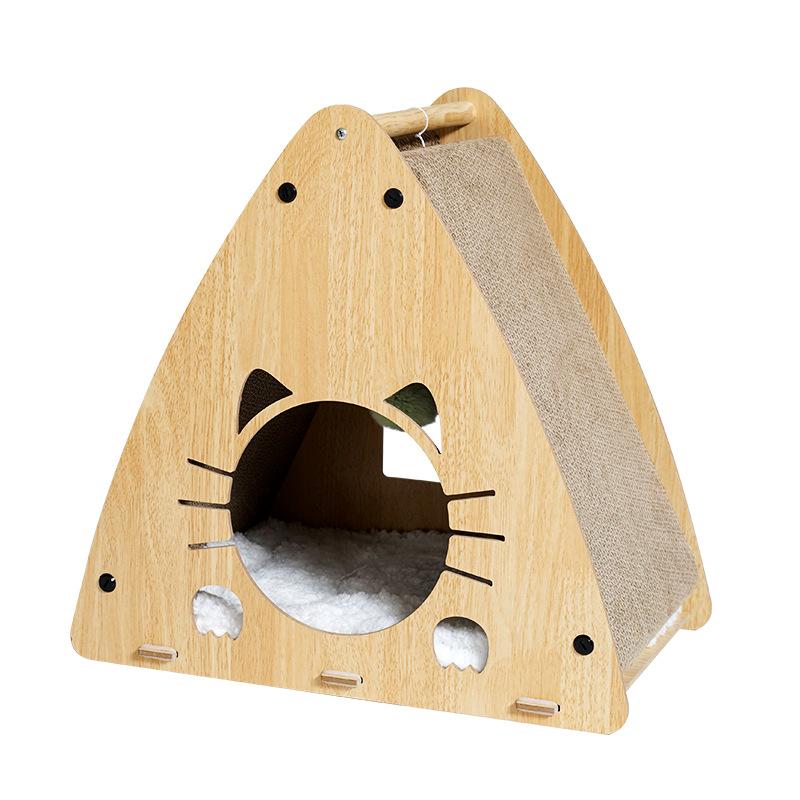 Pet Supplies Triangle Cat Nest Cat Scratch Board Wear Resistant Non Slip Stable