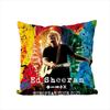 Singer EEd Sheeran Pillow Case For Car Sofa Decorative Home Doublesided Print Plush Square Throw Pillow Cushion Cover