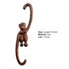 Monkey Shape Plant Bracket Anti-deform Iron Wind Chimes Wall Plant Hook for Yard