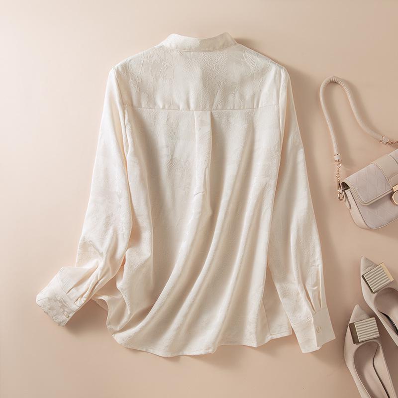 Women's 2026 Spring Chinese Style Slim Fit Long Sleeve Shirt