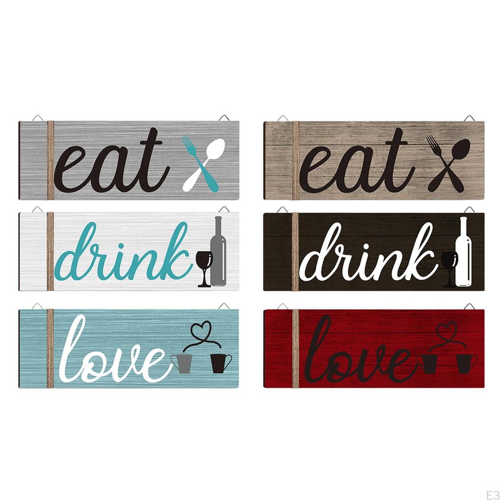 3 Pieces Decor Plaque Wall Hanging Ornament