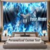 Custom Name Text Tapestry Lazio FC Personalized Polyester Wall Tapestry For Bedroom And Room