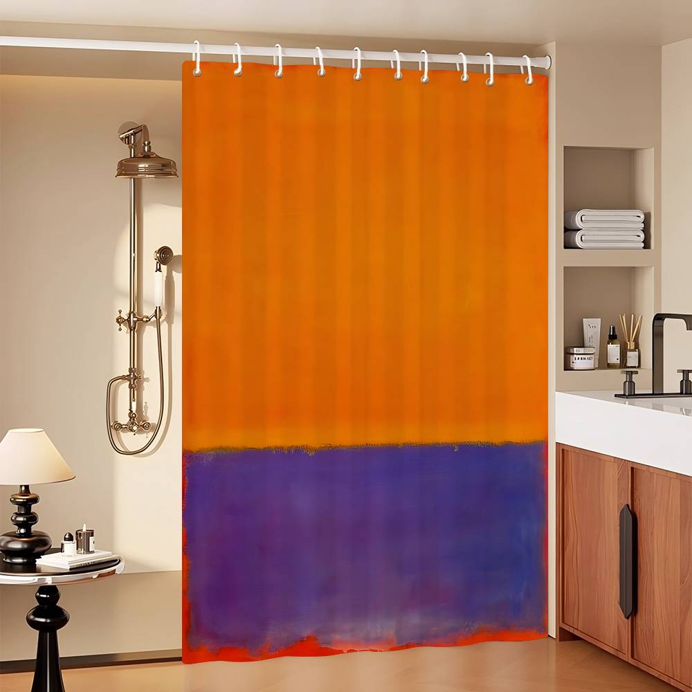Mark Rothko Klassisch Vintage 1-teiliges Muster Duschvorhang Plus Haken Wasserdicht Maschinenwaschbar Polyesterstoff Abstrakt