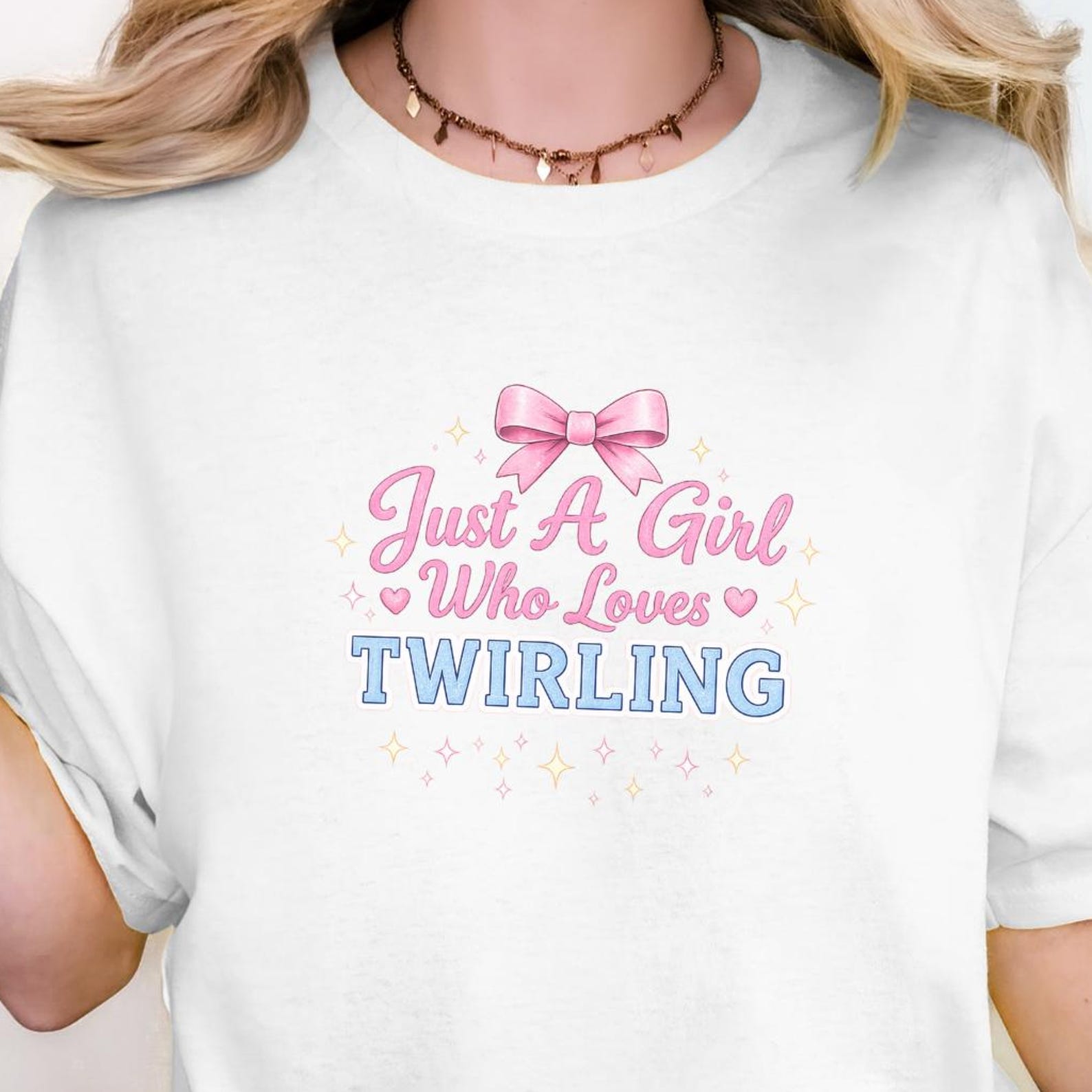 Just A Girl Who Loves Twirling Shirt, Majorette Shirt, Twirl Team Apparel, Twirler Gift, Baton Girl Tee L