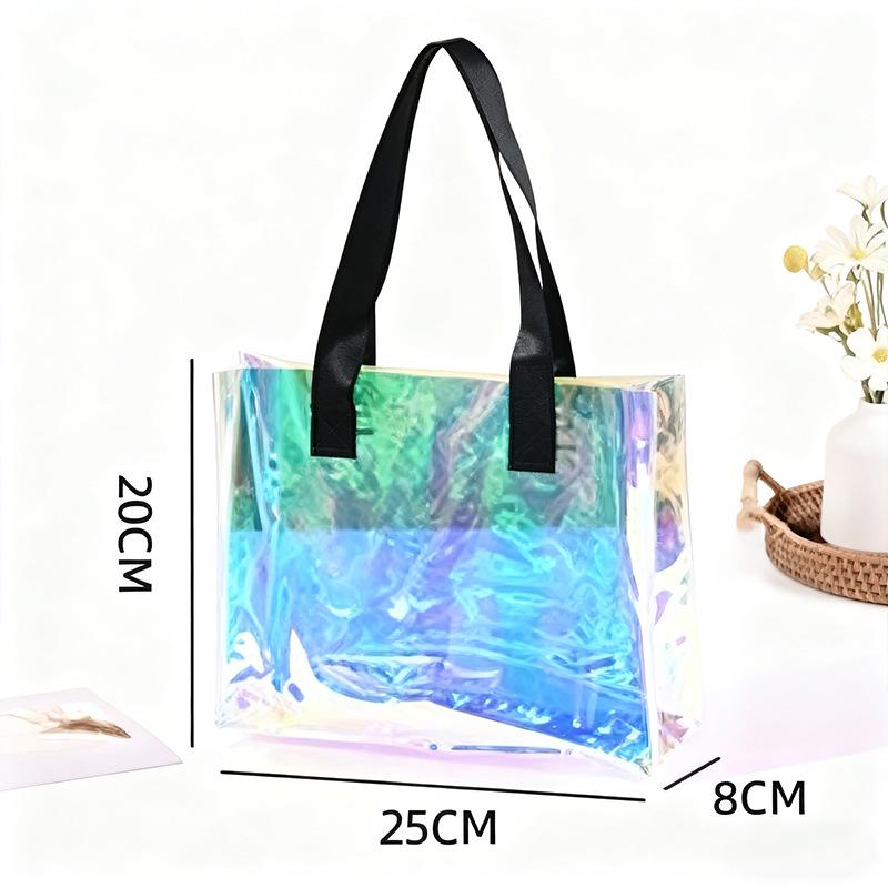 Custom PVC Laser Tote Bag with Logo for Promotional Gifts