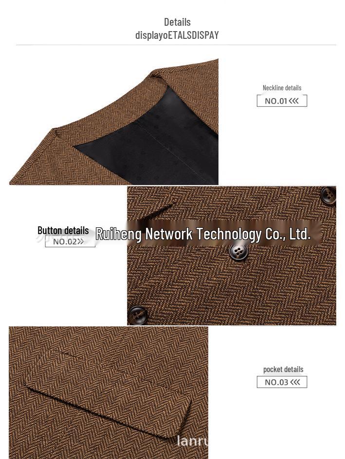 Men's Slim Fit Single-Breasted Casual Vest - Ideal for Groom and Groomsmen