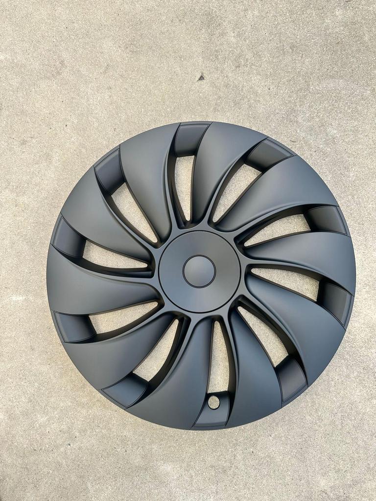 Model Y 19" Cyclone Wheel Hub Covers: Full Wrap, Anti-Scratch, Decorative Modification. Designed for the updated version.