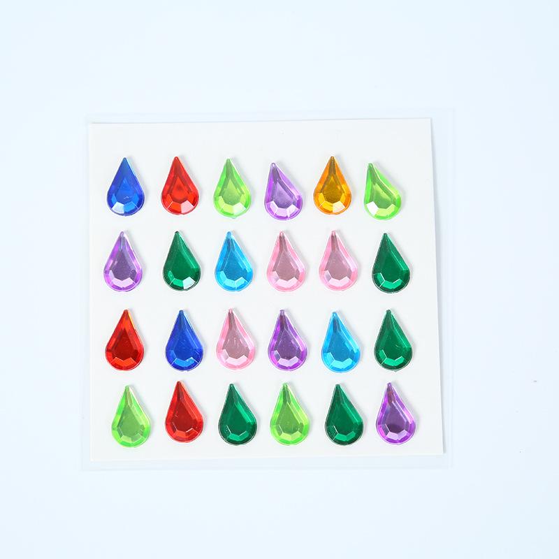 260pcs Acrylic Pearl & Rhinestone Stickers for DIY Decoration