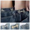 Chinese Knotting Jean Fit Tighten Buckles Button Clasps Jean Buttons for Loose Jeans  Trousers