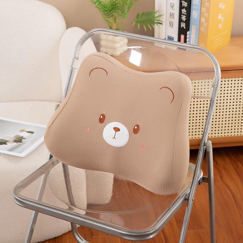 Cute Rabbit Bear Waist Leaning On The Office Work Station for A Long Time Seating Artifact Seat Waist Support Cushion Plush Toy