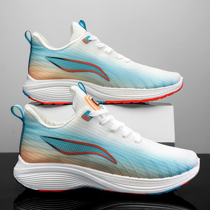 Men's Shoes 2025 New Mesh Shoes Trendy Fly-woven Sports Shoes Four Seasons Fashion Running Shoes Korean Version Breathable Casual Shoes