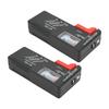 2PCS Pointer Type Battery Tester Portable Button Cell Level Checker for for AA AAA 1.5V 9V