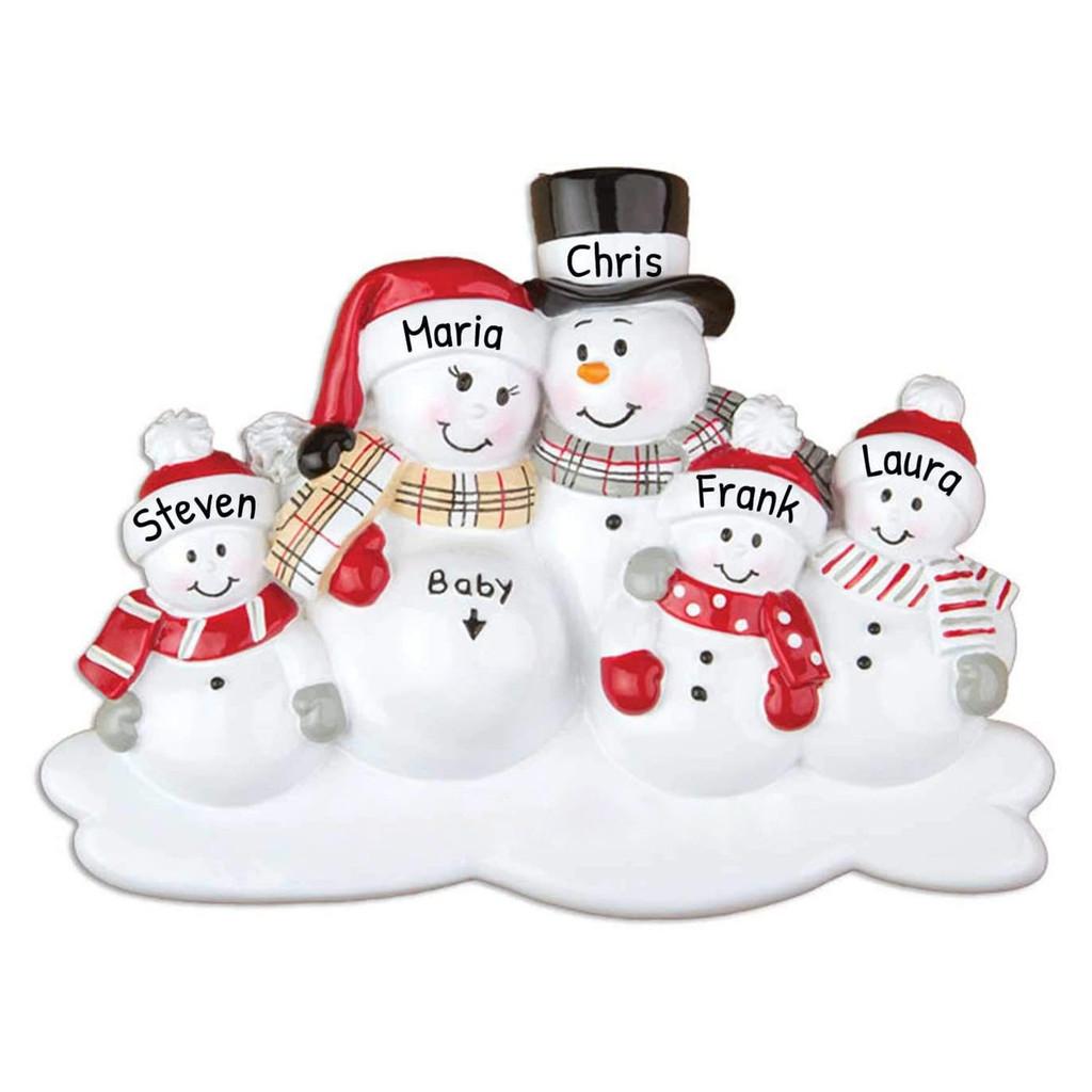 

Charming Resin Diy Snowman Family Ornaments For Festive Christmas Decor Five