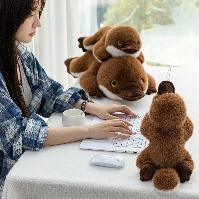 Pocket Treasure Small Animal Simulation Platypus Doll Kapibara Capybara Plush Toy Children's Accompanying Doll