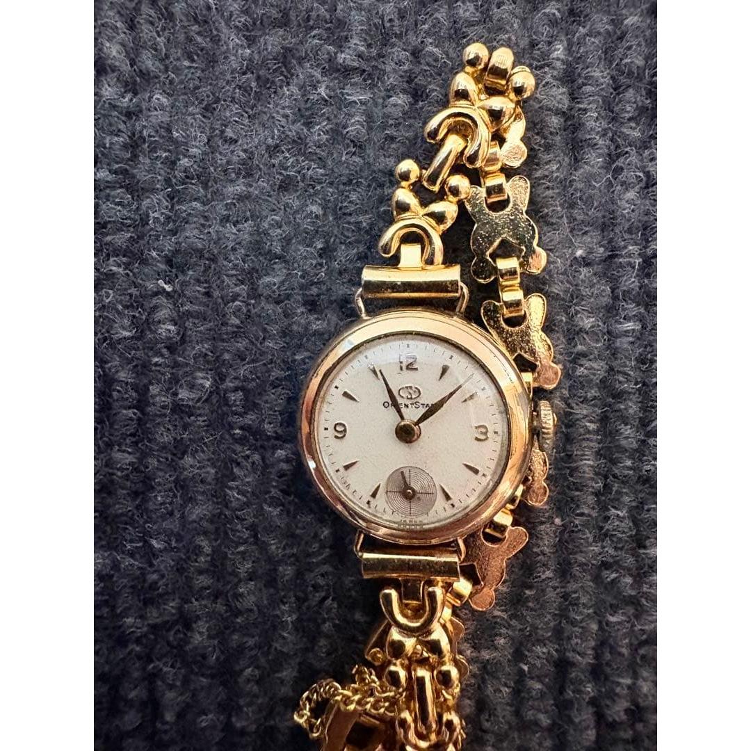 Orient Star Vintage Gold Analog Manual Winding Watch