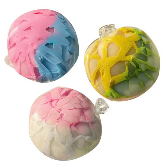 1/2/3Pcs Crisp Squeeze Ball Toy Handmade Stress Relief Shapeable Ball Sensory Fidget Toy Portable Moldable Decompression Ball Party Favors