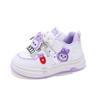 Girls' Cartoon Non-Slip Casual Skate Shoes - Spring 2026 Soft Sole White Sneakers