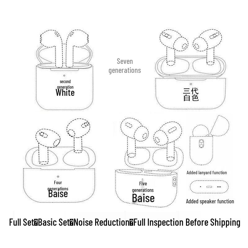 High-Quality Pro4 4th Gen Dual-Ear True Wireless Bluetooth Earbuds with Extended Battery Life