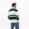 Tommy Hilfiger American Style Floral Embroidery Striped Loose Long Sleeve Polo Shirt Men Tops MW0MW43064