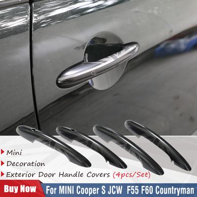 For MINI Cooper S JCW F55(5-Door) F60 Countryman Exterior The Black Flag Door Handle Cover Decoration Car Styling