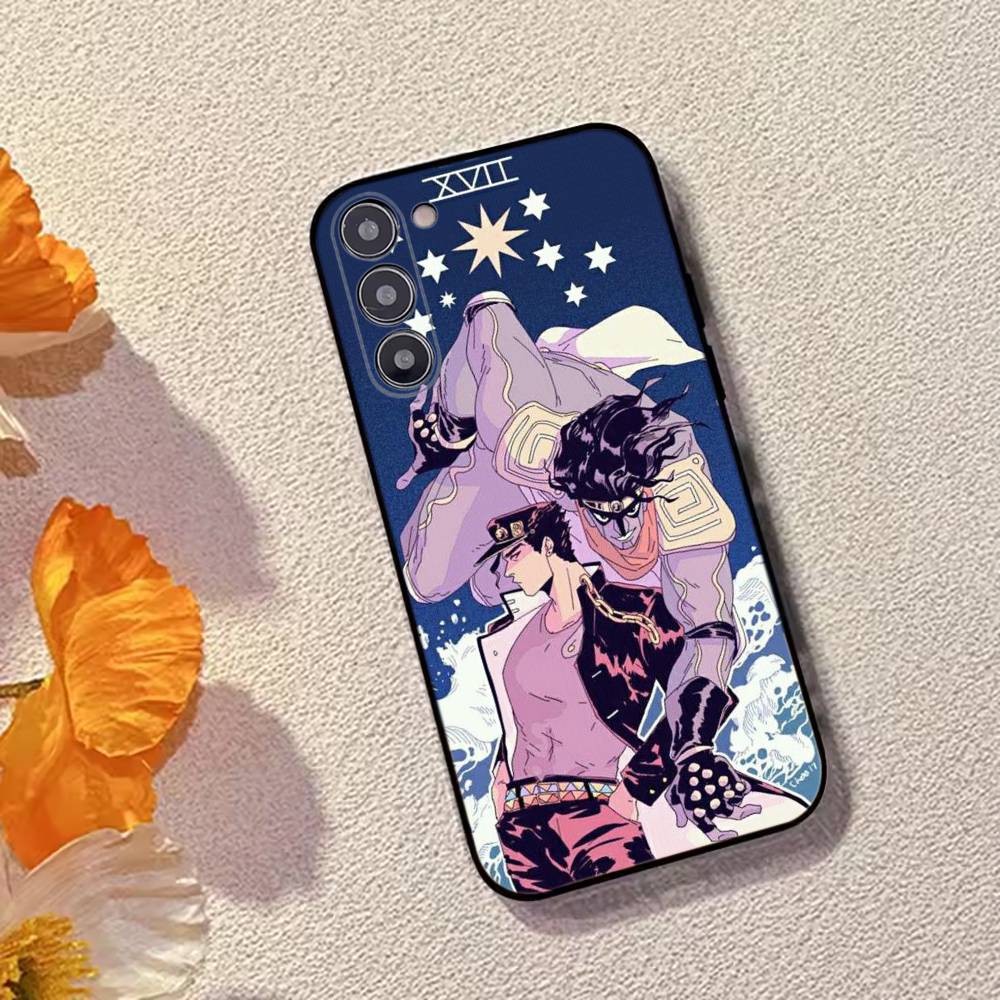 K-Kujo Jotaro Anime J-JOJO Phone Case Black Silicone Soft For Samsung Galaxy A73,A72,A71,A70,A53,A52,A51