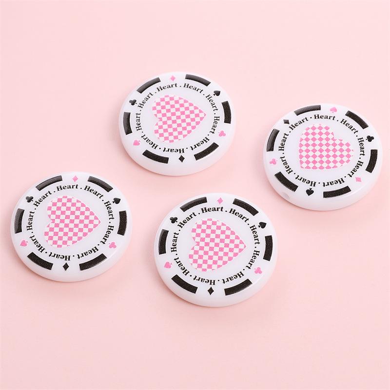 Handmade Bracelet Beads Acrylic Printed Beads Cartoon Beads Handmade Diy Bracelet Loose Beads Bracelet Pendant Graffiti Beads Jewelry Accessories