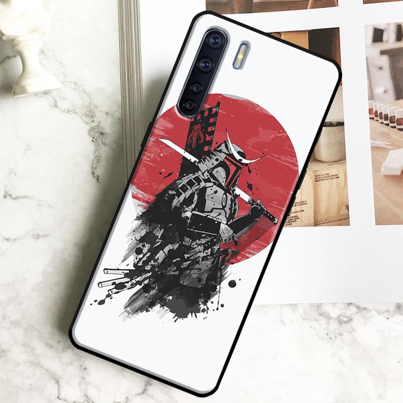Samurai Japan Case For Oppo A98 A78 A18 A38 A58 A40 A60 A80 A16 A76 A96 A17 A77 A74 A94 A54 A57S A15 Cover