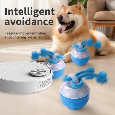 Interaktivní hračky pro psy, elektrický válec, USB dobíjecí automatický skákací míč, hračka pro domácí mazlíčky, hračka pro malé a střední psy