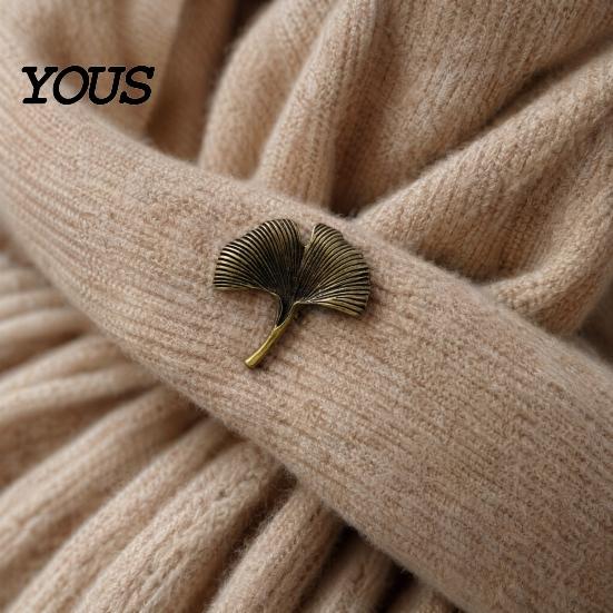Spilla Cardigan Cappotto Spilla Revers Abito Uomo, Spilla Design Foglia Albicocca Piuma Donna Lega di Zinco per Collo Camicia Sciarpa Abbellimento Formale
