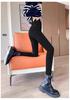 Women's Plus Size Thickened High-Waisted Denim Leggings: Velvet-Lined Skinny Fit for Spring and Autumn