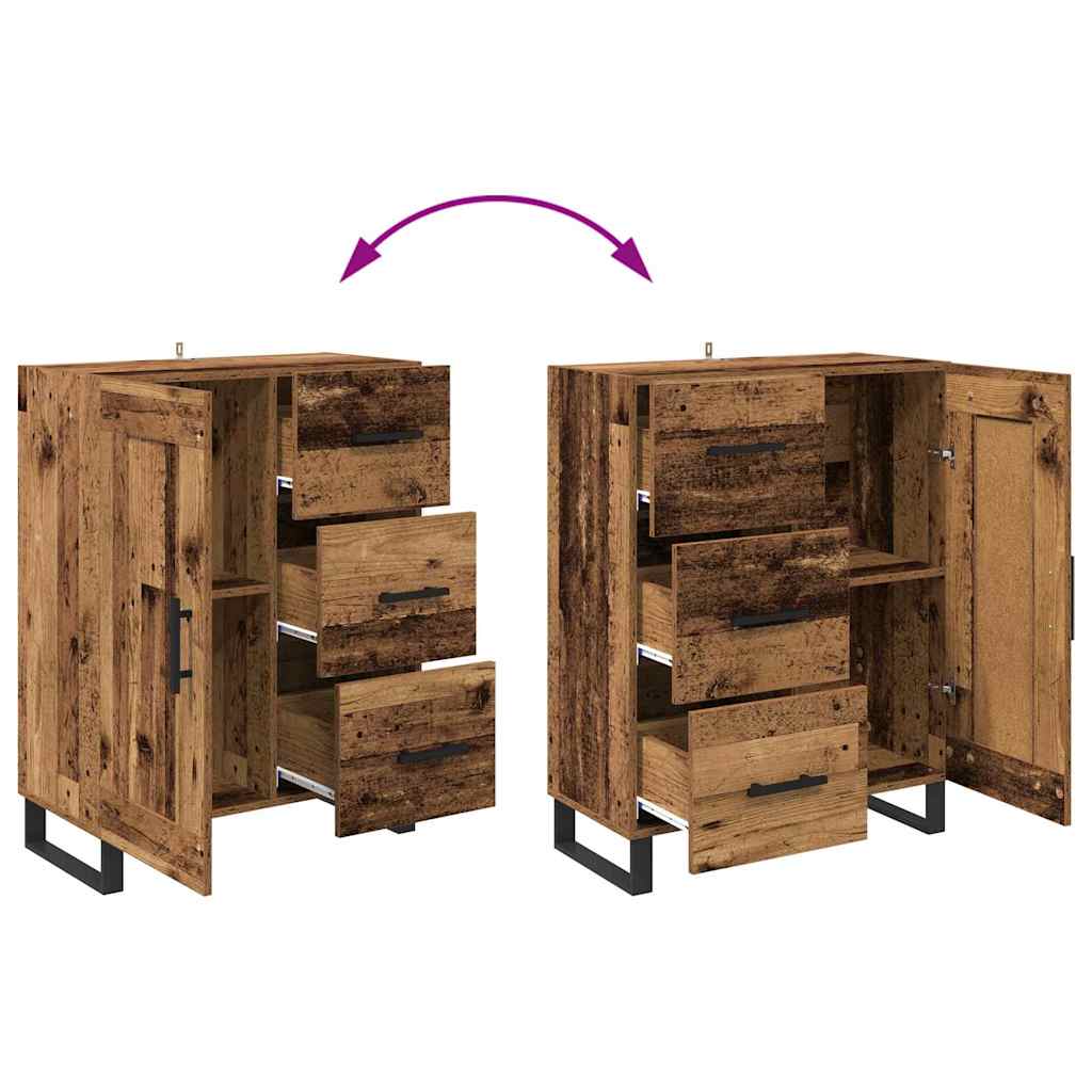 Highboard Reclaimed Wood 69.5 x 34 x 180 cm Particleboard