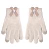 New Knitted Warm Gloves for Women In Winter Cute Bow Touch Screen Five Fingers