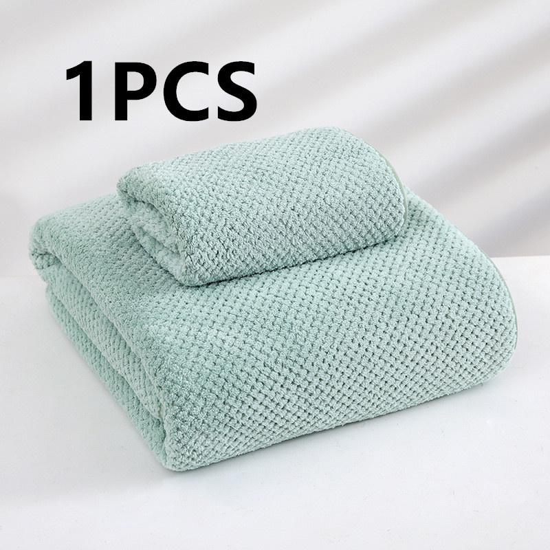 Pineapple Velvet Towel, Thickened Large Bath Towel, Quick Drying Household Face Towel, Sports Beach Beauty Salon Towel