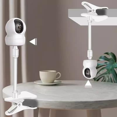 Flexible Baby Monitor Camera Bracket Suitable for Crib Outdoor Indoor Desktop Clip Universal 1/4'' Screw Cameras Mount Clamp