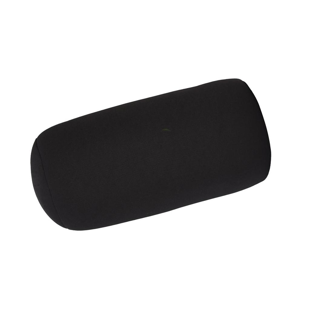 Micro Mini Microbead Cushion Roll Pillow Travel Home Seat Sleeping Neck Support Black