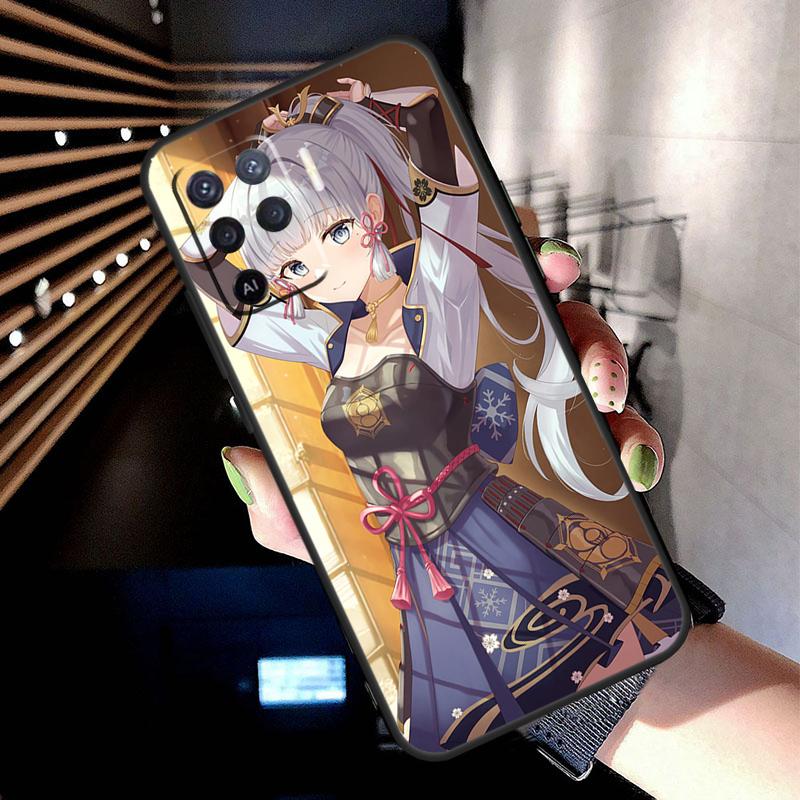 Genshin Impact Kamisato Ayaka Case For Oppo A17 A57 A77 A76 A16 A96 A18 A60 A80 A40 A38 A58 A78 A98 A94 A74 A54 A15 A5 Pro