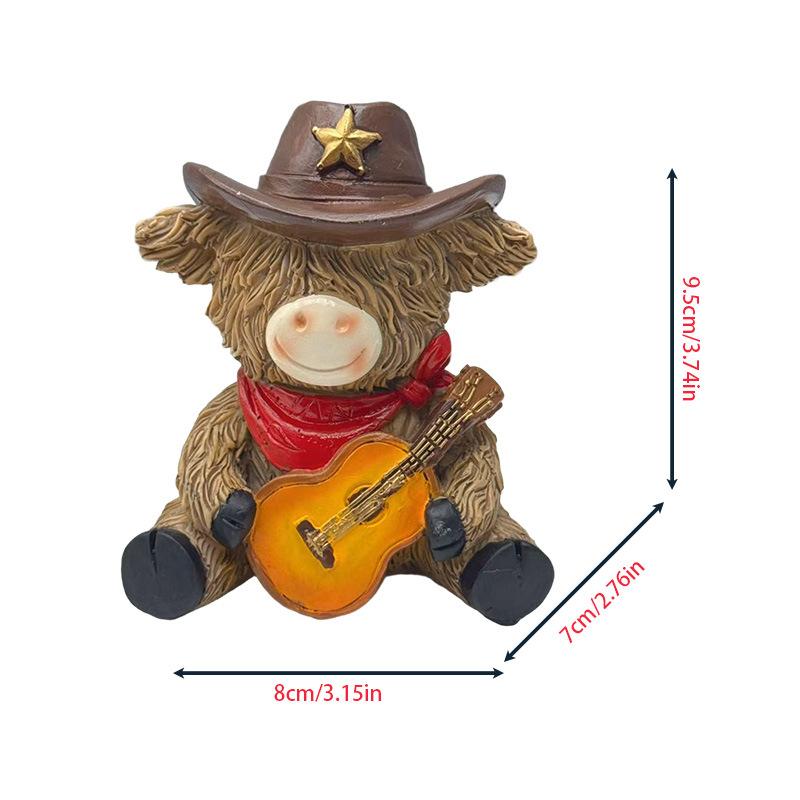 1/2pcs Cowboy Ornaments Home Decoration Ornaments Desktop Ornaments Suitable for Home Decoration Gifts for Music Lovers